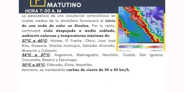 Prevén altas temperaturas en Sinaloa por nueva onda de calor