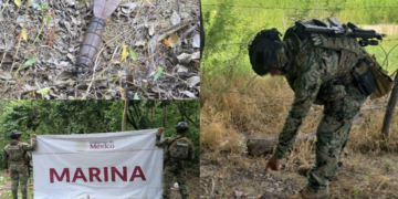 Marina asegura un vehículo blindado y explosivos improvisados en Sinaloa