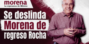 Se deslinda Morena de regreso Rocha 