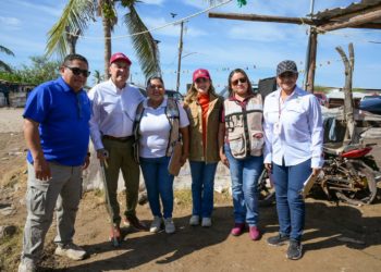 Gobiernos estatal y municipal arropan a campos pesqueros afectados por mar de fondo